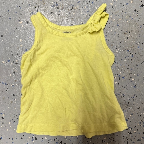 Carter’s Lime Yellow Tank Top With Bow - Picture 4 of 4